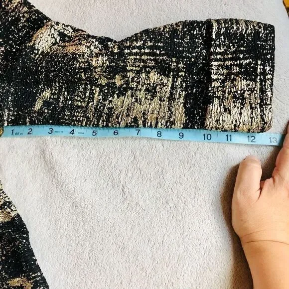 NWOT JM Collection Gold Metallic Print Jacket - Picture 12 of 15